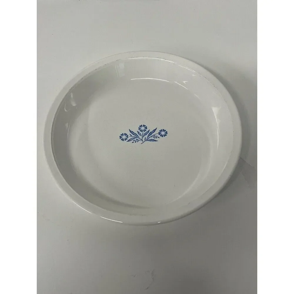 Vintage Corning Ware Blue Cornflower P-309 Pie Plate Baking Serving Dish 9”